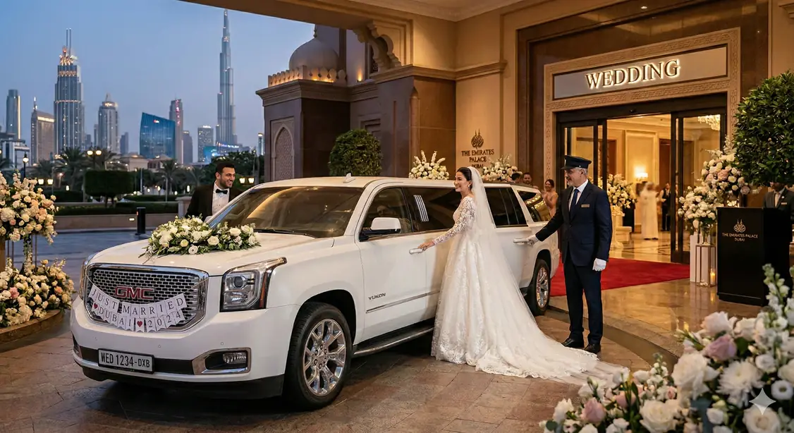 Wedding limo hire Dubai