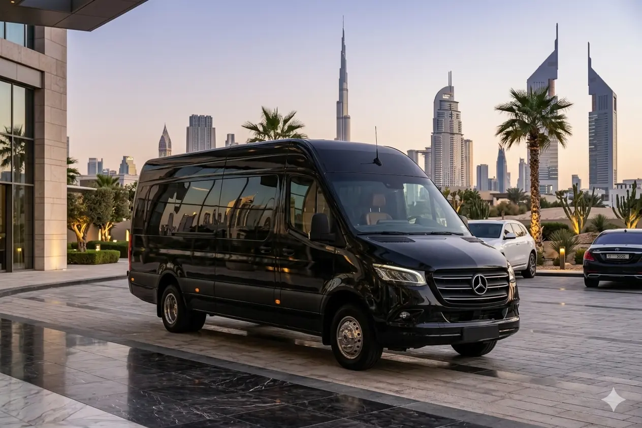 Mercedes Sprinter Luxury VIP chauffeur Dubai
